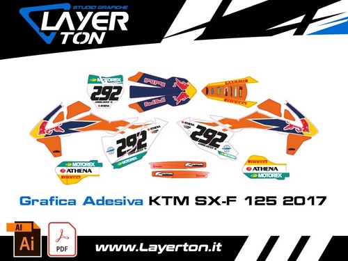 Grafica adesiva ktm 125 - grafica,