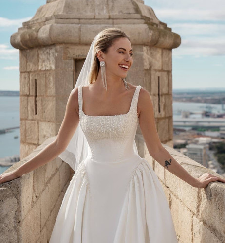 Abito sposa basco mikado - da,