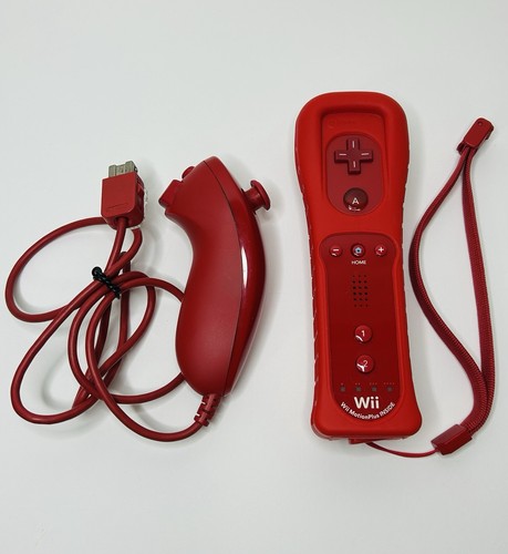 Telecomando wii rosso con - telecomando,