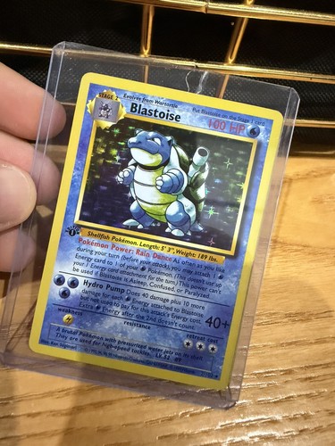 Carta pokémon blastoise - pokémon,