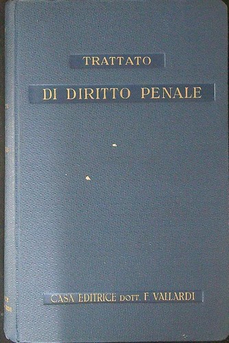 Trattato diritto penale - trattato, di