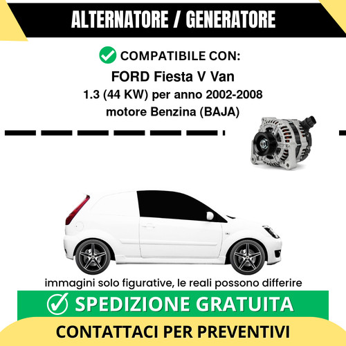Alternatore ford fiesta van - fiesta,