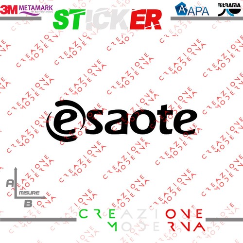 Adesivo sticker logo esaote - adesivo,