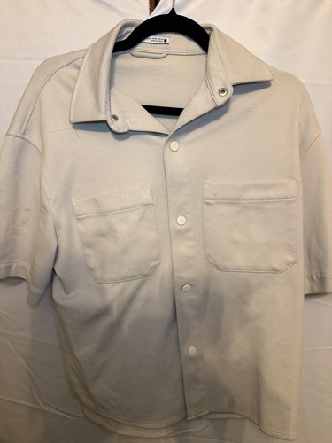 Zara beige button down - down, dress