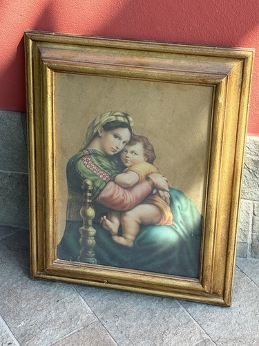 Quadro vintage epoca - , madonna
