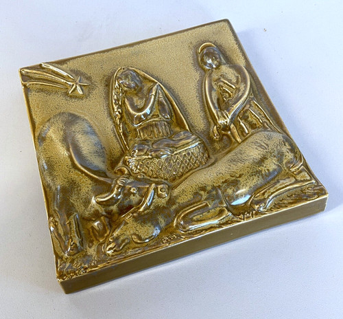 Formella ceramica presepe - formella,