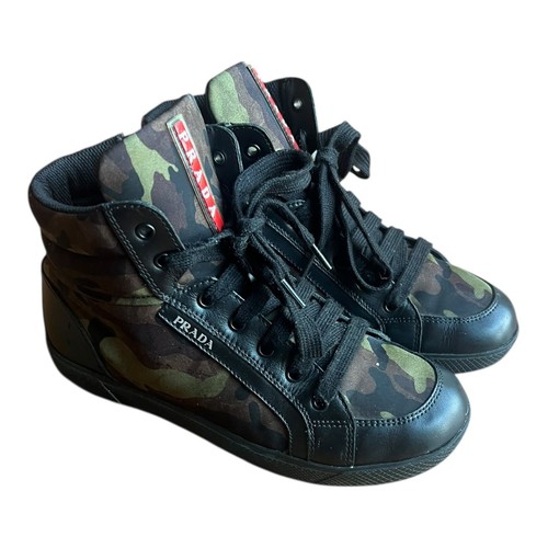 Sneakers alte prada mimetiche - alte,