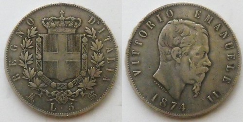 Vittorio emanuele 5 - emanuele, lire