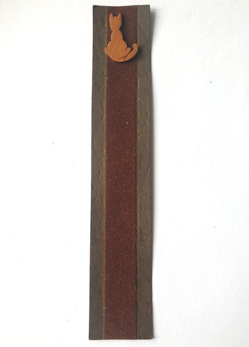 Segnalibro legno gatto - legno,