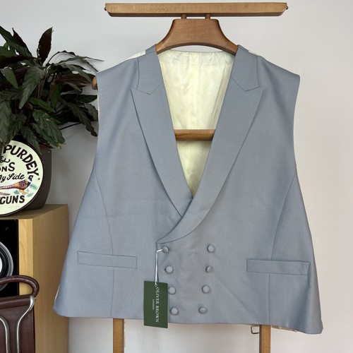 Gilet doppiopetto lana grigio