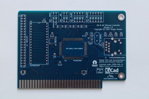 Pcb isa ethernet rtl8019 - ethernet,