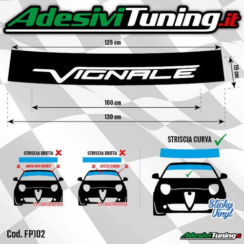 Fascia parasole ford vignale - fascia,