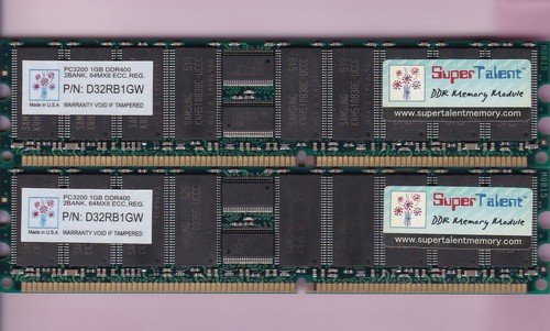 Kit memoria 2x1 gb - memoria,