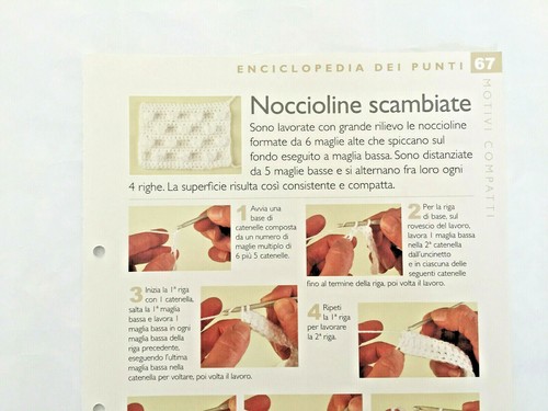 Scheda tecnica punti uncinetto - tecnica,