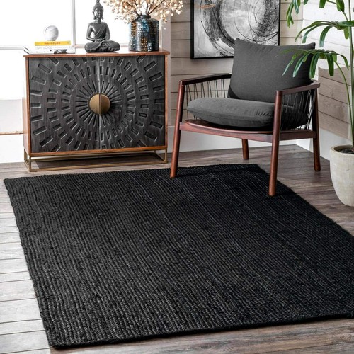 Tappeto iuta 100 nero - iuta,