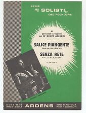 Spartito RENZO AZZARRI Salice piangente - Senza rete 1977 Sax Orchestra liscio