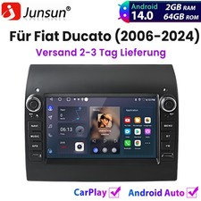 Per Fiat Ducato 2006-2024 Android 14 Autoradio Carplay USB GPS NAVI BT DAB+ 64GB