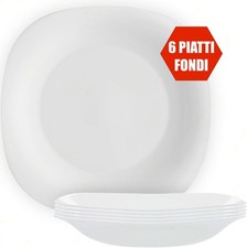 6 Piatti Fondi Quadrati Linea