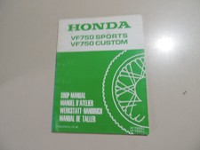 HONDA VF 750 S C Sports Custom 1983 Manuale Officina Complemento