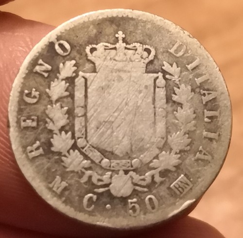 Moneta centesimi 1863 - 50,