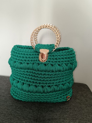 Borsa fatta mano uncinetto - borsa,