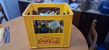 Cassetta  bottiglie da Litro   Coca Cola con 2 Bottiglie Fanta Vuote Anni 80