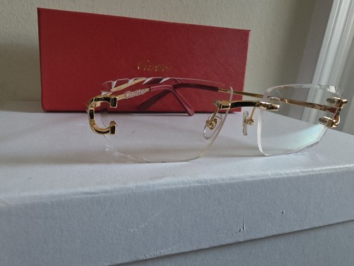 Cartier gold frame - gold, clear
