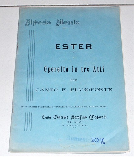 Spartito alfredo alessio ester - alfredo,