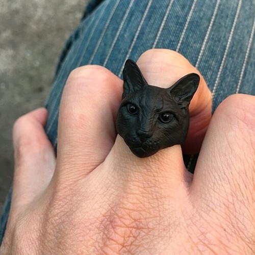 Anello gatto nero