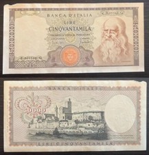 -637- 50.000 LIRE LEONARDO DA