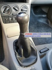 Cuffia leva cambio  VOLKSWAGEN LUPO dal 1998 al 2005 in VERA pelle NERA