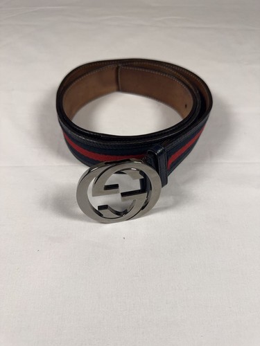 Cintura gucci pelle righe - cintura, a