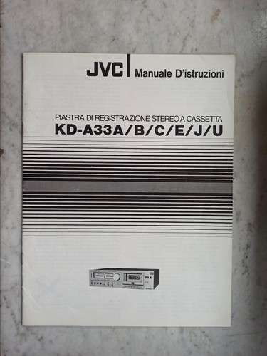 Jvc a33 e j u - kd-a33, a/b/c/e/j/u