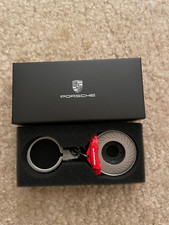 Porsche keychain red - keychain, brake