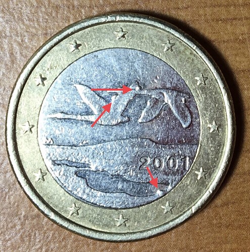 Moneta euro 2001 finlandia - moneta,