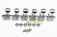 Left Lefty Chrome Vintage Chitarra Accordatura Tasti Accordatori Testine Macchina per Strat Tele
