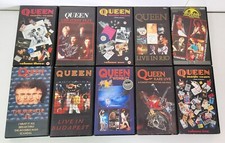 10x Queen VHS Cassettes - Live