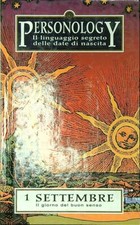 PERSONOLOGY 1 SETTEMBRE GOLDSCHNEIDER GARY - ELFFERS JOOST PIEMME 1998 