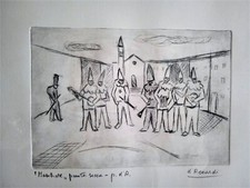 Incisione a Puntasecca (p.d'A) di "GIAN RODOLFO D'ACCARDI"(1906-1993) firmato