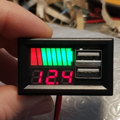 Voltmetro digitale 12v lcd - 12v, da