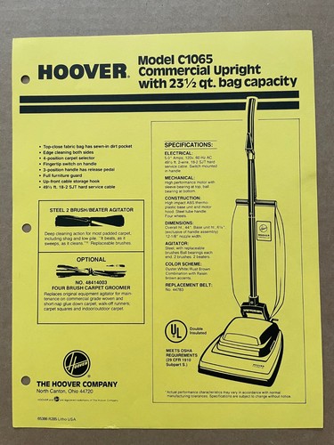Vintage hoover canton oh - canton,