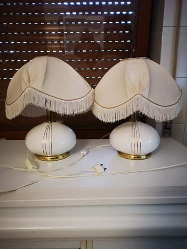 Coppia lampade antiquariato - coppia, di