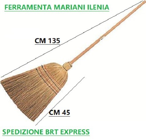 Scopa saggina manico - in,