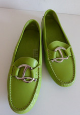 Mocassini Tod's Gommino nuovi originali pelle verde taglia 36,5