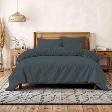 Copripiumino Matrimoniale Effetto Water Washed, Parure Copri Piumino: Sacco Pium