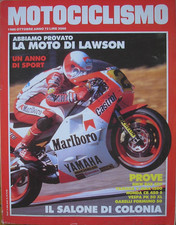 MOTOCICLISMO 10 1986 LAWSON BMW R65 650 YAMAHA V MAX 1200 HONDA CB 450 VESPA PK