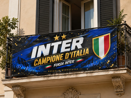 Striscione inter celebrativo - inter,