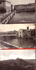 3  CARTOLINE BAGNI VIGNONI DI SAN  QUIRICO D'ORCIA  VIAGGIATE   REGALO