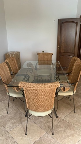 Set tavolo vetro e ferro - tavolo,
