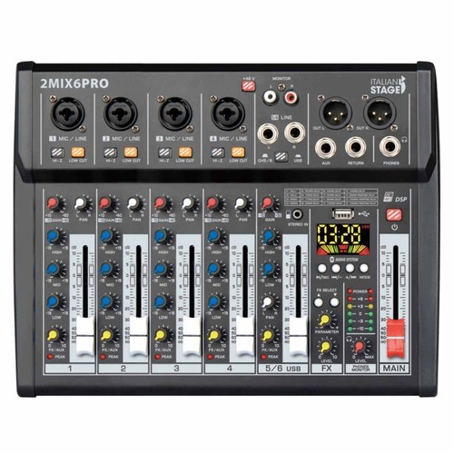 Italian stage 2mix 6pro mixer - 6pro,